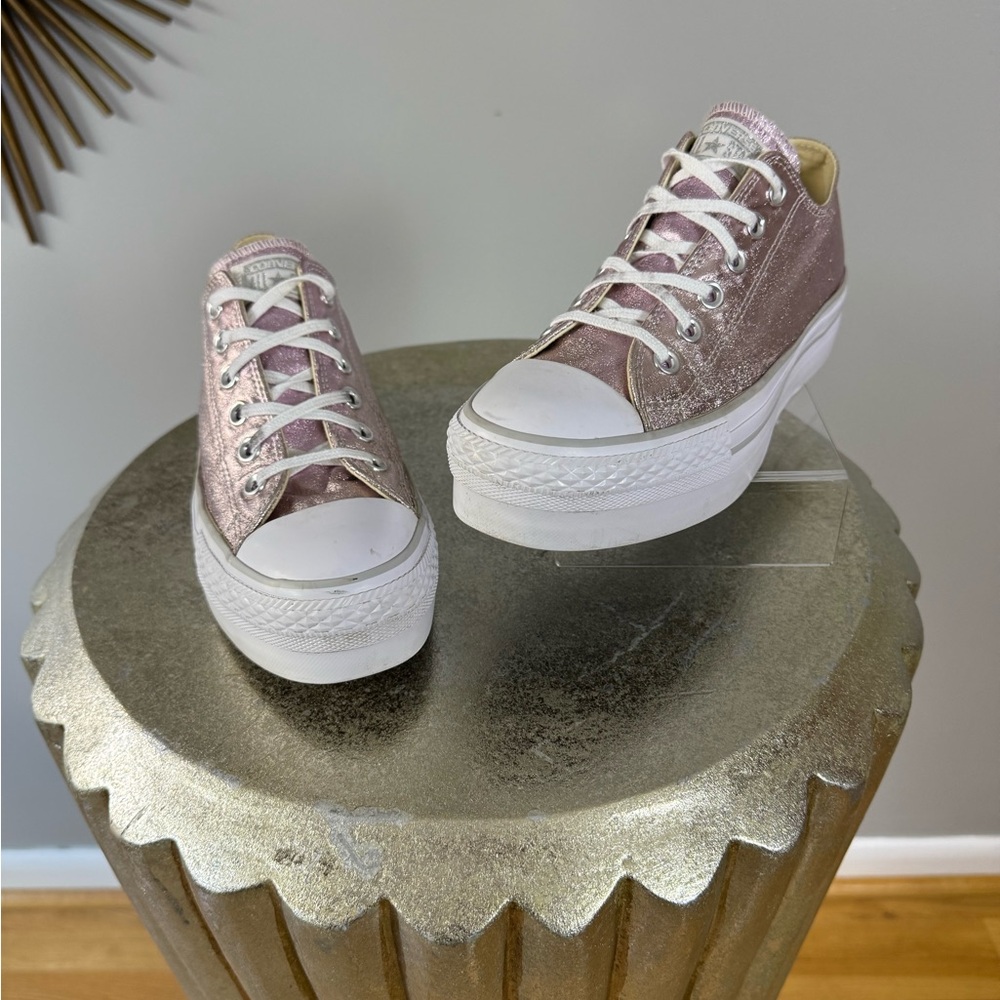 Converse - Pink Metallic Sneakers